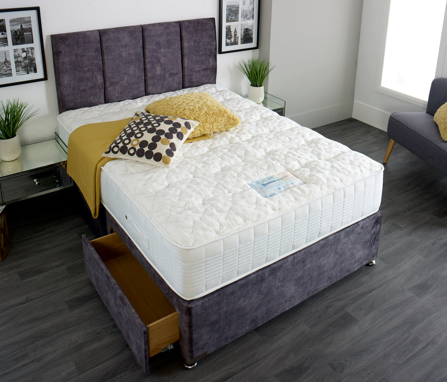 Complet bed with TENCEL 1000 mattress